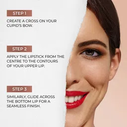 Just Herbs Women Creamy Matte Mini Lipstick For Women- 06 Burnt Red 1.8 g image 4