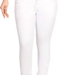 queenie Women Regular High Rise White Jeans-picture-24
