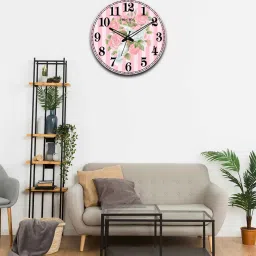 olive tree Flowers 15 Inches Classic Wooden Clock image 1