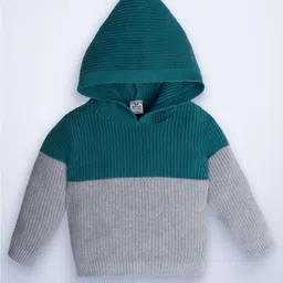 MYLO ESSENTIALS Unisex Baby Full Sleeves Colorblocked Sweater with Hoodie-picture-50