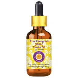 Deve Herbes Pure Fenugreek Methi Carrier Cold Pressed Oil with Glass Dropper - 100ml-image-50