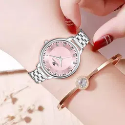 CRESTELLO Women Stainless Steel Straps Analogue Watch CR-L138-PNK-CH-picture-34