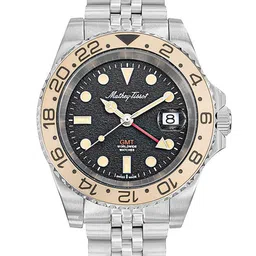 Mathey-Tissot Men Textured Dial Reset Time Bracelet Style Straps Analogue Watch H903RNC-picture-30