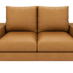 durian Benjamin Leatherette 2 Seater Sofas in Brown Colour image 5