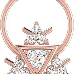 avsar Priyanka 14kt Cubic Zirconia Rose Gold Nose Wire image 1