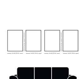 nestroots Floral Canvas Art Collection Set of 4 Printed Wall Painting White Frame image 2