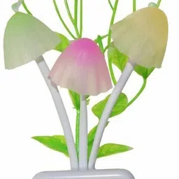 i-birds enterprises White Flower Pot Color Changing Light & Mushrooms Light Sensor LED Decorative Night Lamp Table Lamp-picture-28