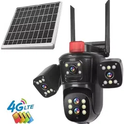 SROPX 6MP Ultra HD Solar CCTV Camera | 4G Dual Lens Smart PTZ with Motion Alert Security Camera-image-1