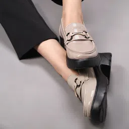 froh feet Women Chunky Lofers Office Look Formal Lofers for Women Loafers For Women image 3