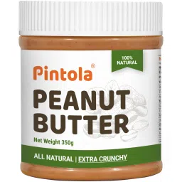 Pintola All Natural Peanut Butter | Rich in Fiber, 30g Protein | Non GMO, Naturally Gluten Free, Cholesterol Free | Unsweetened, Extra Crunchy-image-5