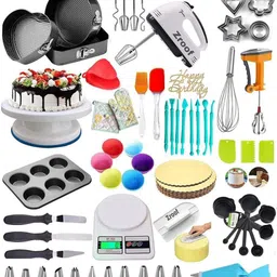 vithani All In One cake making materials Combo (BIGGEST SET) Kitchen Tool Set-picture-19