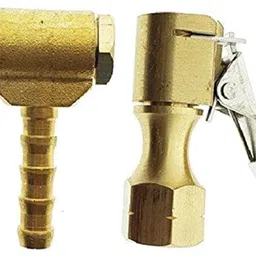 valuesphere Air Lock nozzle Brass Locking Connecter Tool with Double Mouth Nozzle Tubeless Tyre Puncture Repair Kit-picture-31