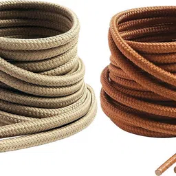 house of common shoe lace khaki brown camel teak round 90cm for boot sport hiking shoe Shoe Lace-image-95