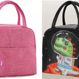 Insulated Lunch Bag for Men Women Kids Boy Girl Smiley Design Tote Lunch Bag Messenger Bag-image-2