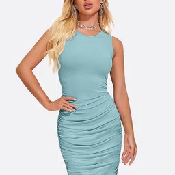 london belly Women Bodycon Light Green Mini/Short Dress-picture-22