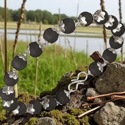 sms karungali malai Wood, Sterling Silver Silver Coated Bracelet image 3