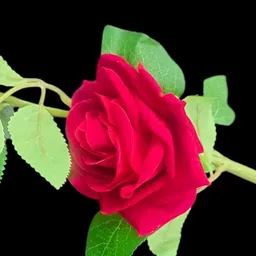 dnenterprises Artificial Red Rose Flower Sticks For Home Garden Decoration(1pc) Red Rose Artificial Flower image 4