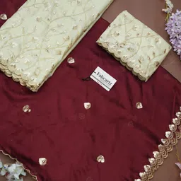 fabcartz Embroidered Semi Stitched Lehenga Choli image 5