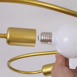 kinis KIN-GOLDEN 8 LIGHT 151 CHANDELIER Nordic ARC Ceiling Lights 8 Snake Head Chandelier Ceiling Lamp image 4