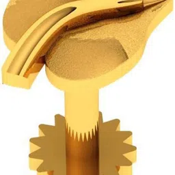 PC Chandra Jewellers BIS Hallmarked 22kt Yellow Gold Nose Wire image 3