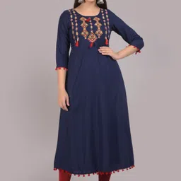 jyotiasha fashio Viscose Rayon Stitched Anarkali Gown image 5