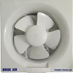 crompton Brisk Air 200 mm (8 inches) Exhaust Fan for Kitchen, Bathroom and Office (White) 200 5 Blade Exhaust Fan-picture-19