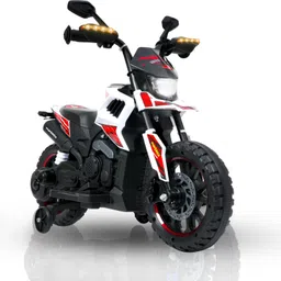 little funky Battery Operated Rechargeable Sport Bike with Durable Gripped Wheels & Pedal Accelerator Ride On Tricycle-picture-20