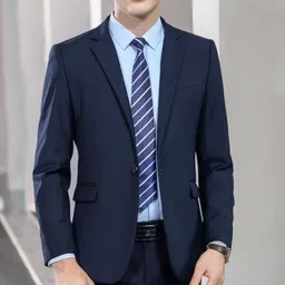 man style Men Solid Single Breasted Festive & Wedding Blazer-picture-15