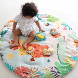 tidy sleep Baby Play Mat | 4 Detachable Toys, | Jungle Safari image 2