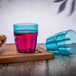 sheakox (Pack of 6) Ice Glass Set 6 Glass Set Water/Juice Glass image 3