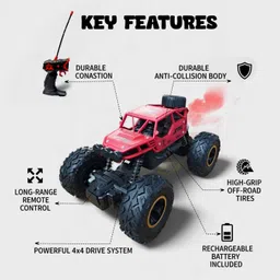 mazedar play Offroader High Speed RC Car with Smoke Spray and Light image 5