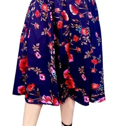 manat diva Women Floral Print A-line Multicolor Skirt-picture-12