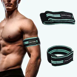 healthhike Blood Flow Restriction Bands (BFR) for Arms Occlusion Training, Gym & Workout Hand Support-picture-19