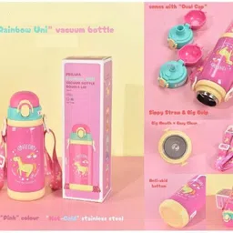 arizuul Mystic Rainbow Uni Vacuum Bottle – Durable Hot Cold Stainless Steel Kids Flask 450 ml Water Bottle image 4