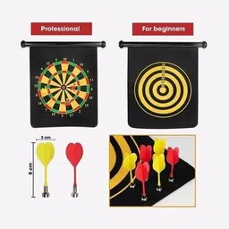 my baby love a perfect care Double Sided Magnet Dart Board, Board Game with 4 Colorful Dart for Kids 17 Inch Dart Board Game-picture-31
