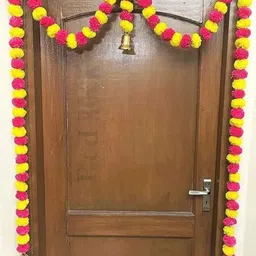 fennel Handcrafted Artificial Flower Ladi | Marigold & Tuberose Multicolor Marigold Artificial Flower image 2