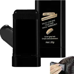 love huda Waterproof Hairline Gap Shadow Filler Filling Quick Root Touch Up Stick Brush , Instant Dye Comb Hair Color Dressing Wand Line Powder Black for Women Men Cover image 2