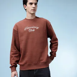 glitchez Men Full Sleeve Embroidered Sweatshirt image 3