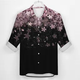 sh fsn Men Regular Fit Printed Spread Collar Casual Shirt image 2