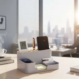 nowexp 7 Compartments plastic pen stand, holder image 4