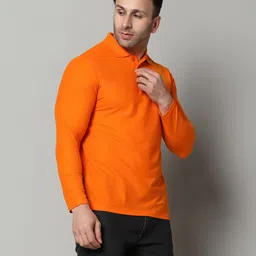 inkkr Pack of 2 Men Solid Polo Neck Polycotton Multicolor T-Shirt image 3