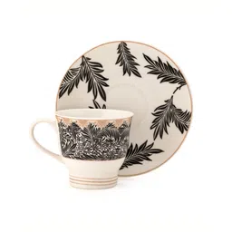 Clay Craft Fine Ceramic Classic Super Cup & Saucer Set of 12 (6 Cups + 6 Saucer) -160 ml each image 4