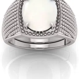 timegem 5.25 Ratti Moonstone Gemstone Adjustable Ring With Stone Moonstone Crystal Opal Silver Plated Ring-picture-23