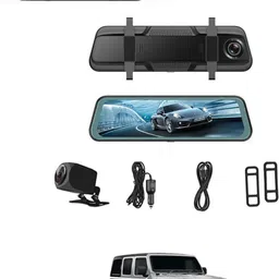 abjd Digital 9.66inch Mirror DVR Full Touch Screen With TFT/Night Vision For Car-306 Black LED-picture-13