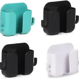 like star Wall Mount Phone Holder Mobile Charging Stand With 2 Hook Abs Pack of 4 image 1