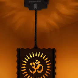 frinkon CLP5635 Om Hanging Lamp With Bulb For Home ,Living Room Pooja ghar Decor lights Pendant Lamp Ceiling Lamp image 1