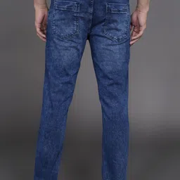 ducati Men Slim Mid Rise Blue Jeans image 4