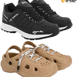 Birde Stylish Combo Pack of 2 Lightweight Gym, Outdoor Shoes With Clogs Walking Shoes For Men-picture-26