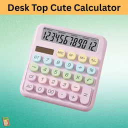 syara Desktop Cute Calculator, 12-Digit Large Display With Aesthetic Candy ColorP461 Desktop Cute Calculator, 12-Digit Large Display With Aesthetic Candy ColorW461 Basic Calculator-picture-44