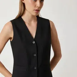 Solid Women Waistcoat-image-55